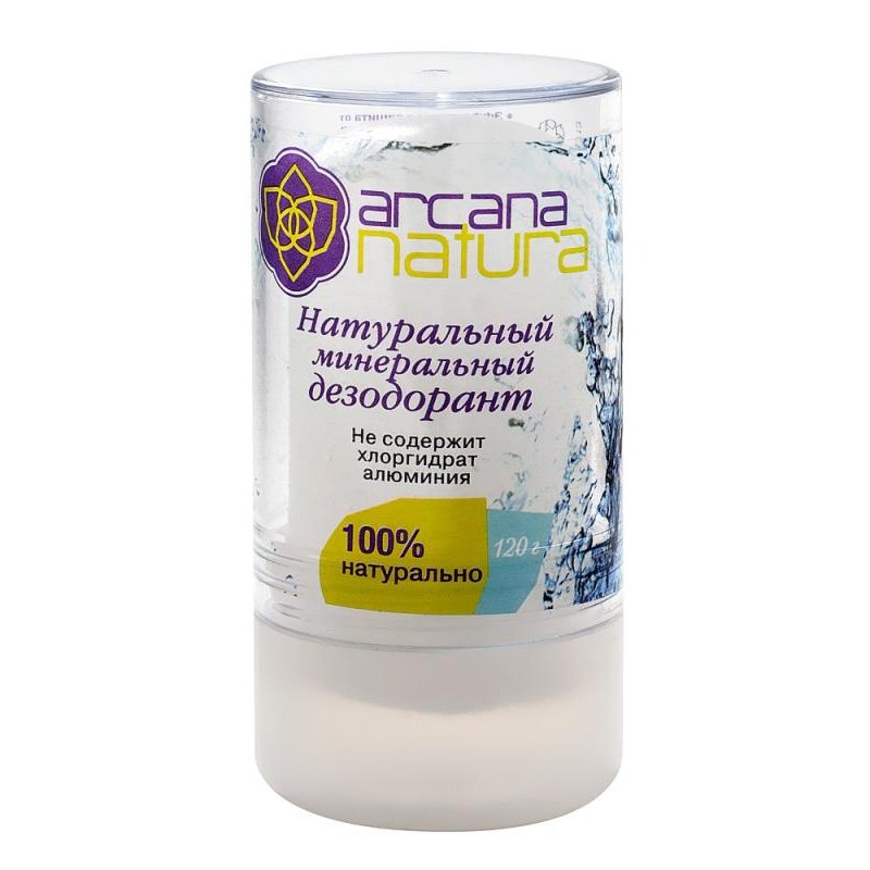 Aasha Herbals. Arcana Natura Минеральный дезодорант, 120 г