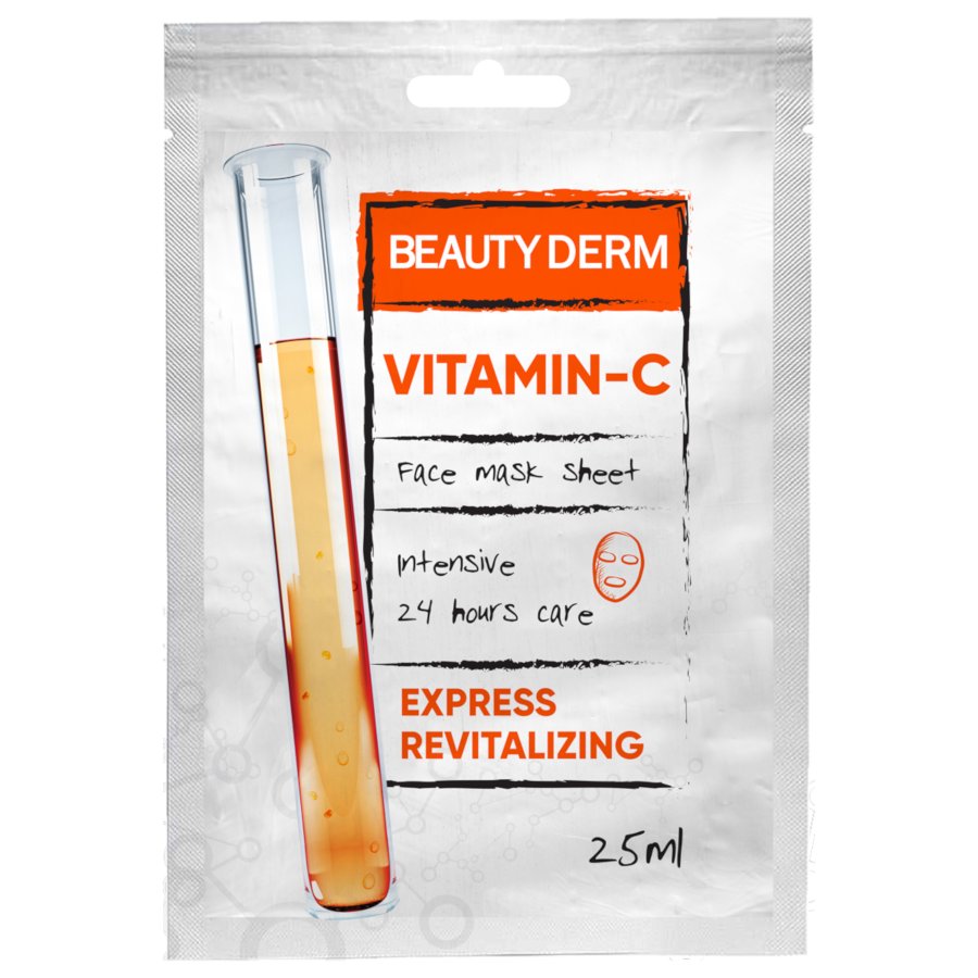 Beauty Derm. Маска для лица интенсивная Витамин С, 25 мл