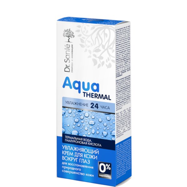 Dr. Sante Aqua Thermal. Крем увлажняющий для кожи вокруг глаз Термальная вода Гиалуроновая кислота, 50 мл