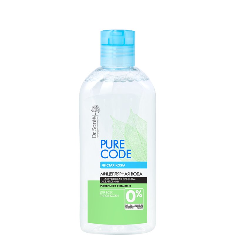 Dr. Sante Pure Code. Мицеллярная вода для всех типов кожи, 200 мл