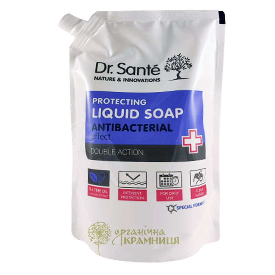 Dr. Sante Antibacterial. Жидкое мыло антибактериальное защитное Double Action, 500 мл