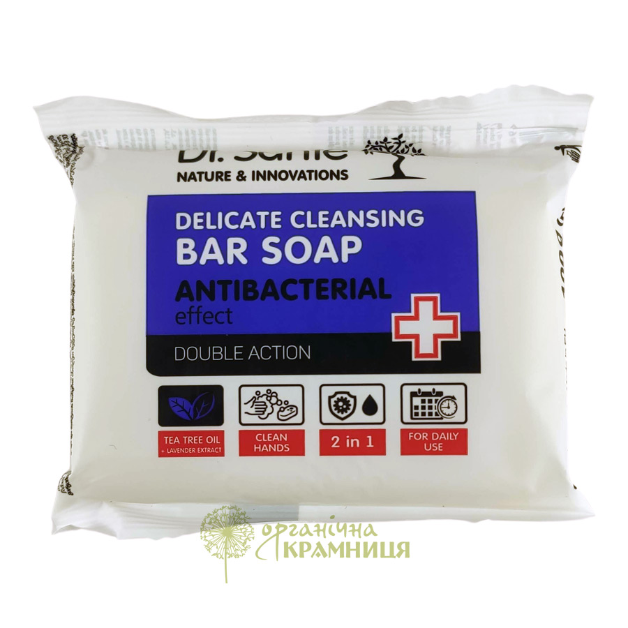 Dr. Sante Antibacterial. Мыло антибактериальное Double Action Чайное дерево и Лаванда, 100 г