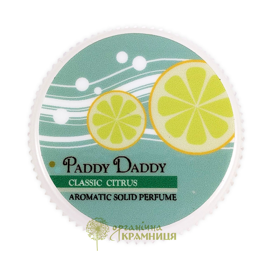 Paddy Daddy. Твердые духи Classic Citrus Классический цитрус, 3 г
