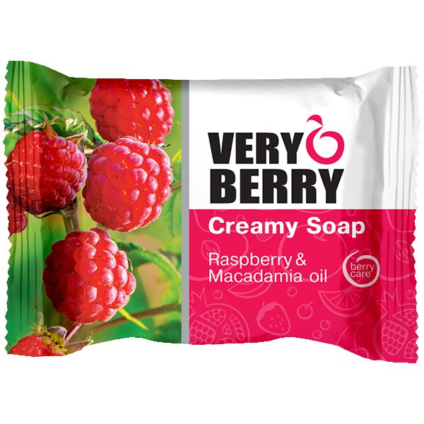 Very Berry. Мыло Creamy Soap Raspberry & Macadamia oil, 100 г