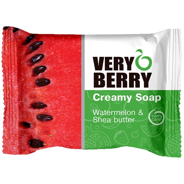 Very Berry. Мыло Creamy Soap Watermelon & Shea Butter, 100 г