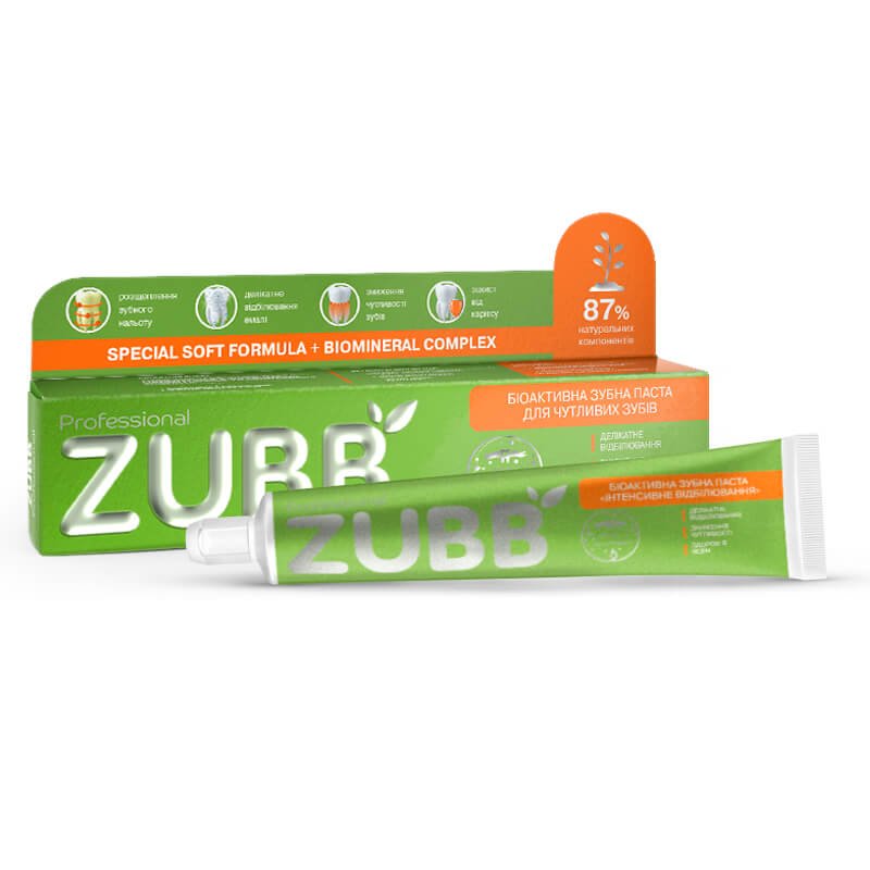 ZUBB. Зубная паста биоактивная Professional Для чувствительных зубов, 90 г